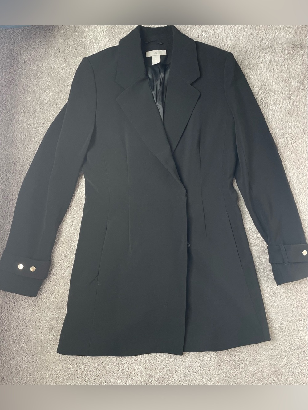 H&M Black Structured Blazer